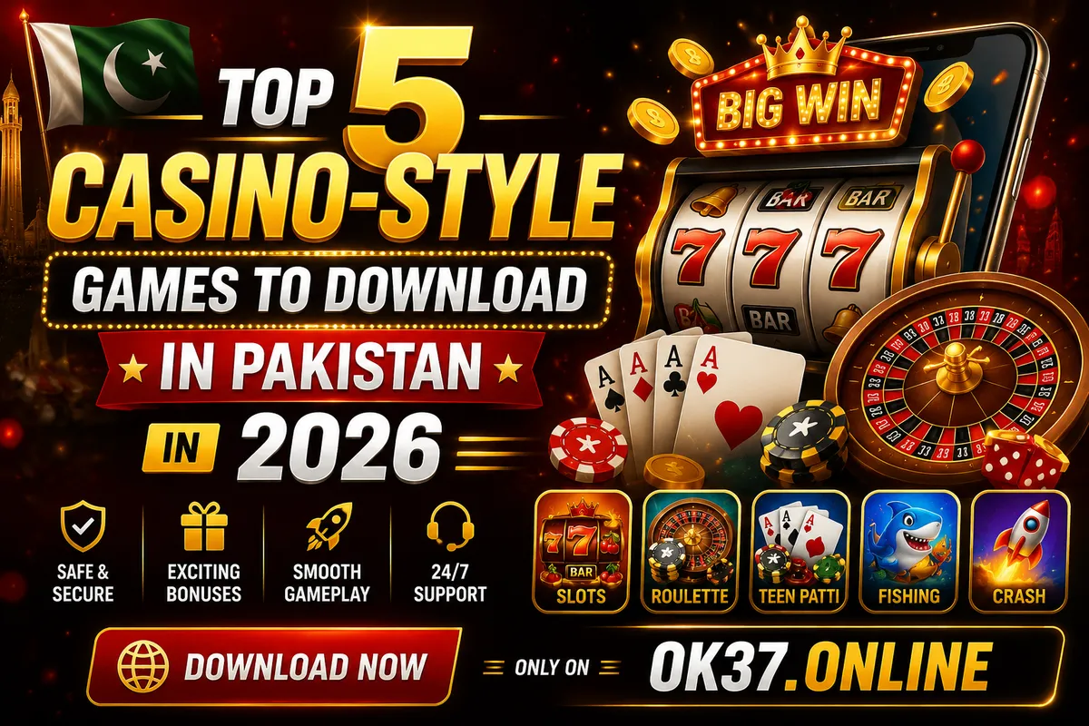 Top 5 Casino-Style Games People Search for in Pakistan in 2026